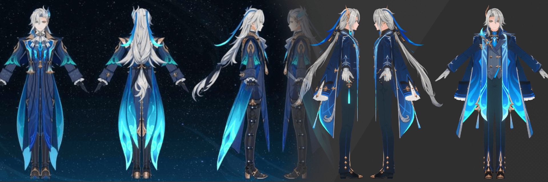 Genshin Impact 6.3 Leak Shows Comparison of Neuvillette Outfits and Early Skin Model Details