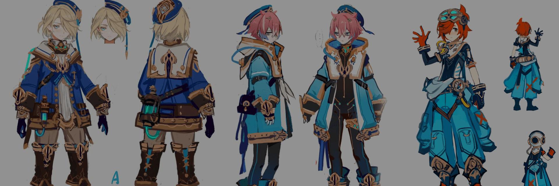 Genshin Impact Revela Artes Conceptuales de Freminet Mostrando la Creación del Buzo de Fontaine