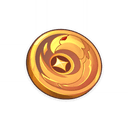 Insignia de cuervo dorada