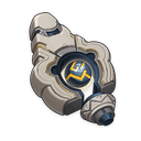 Núcleo fuentenigmático con grabados de oro