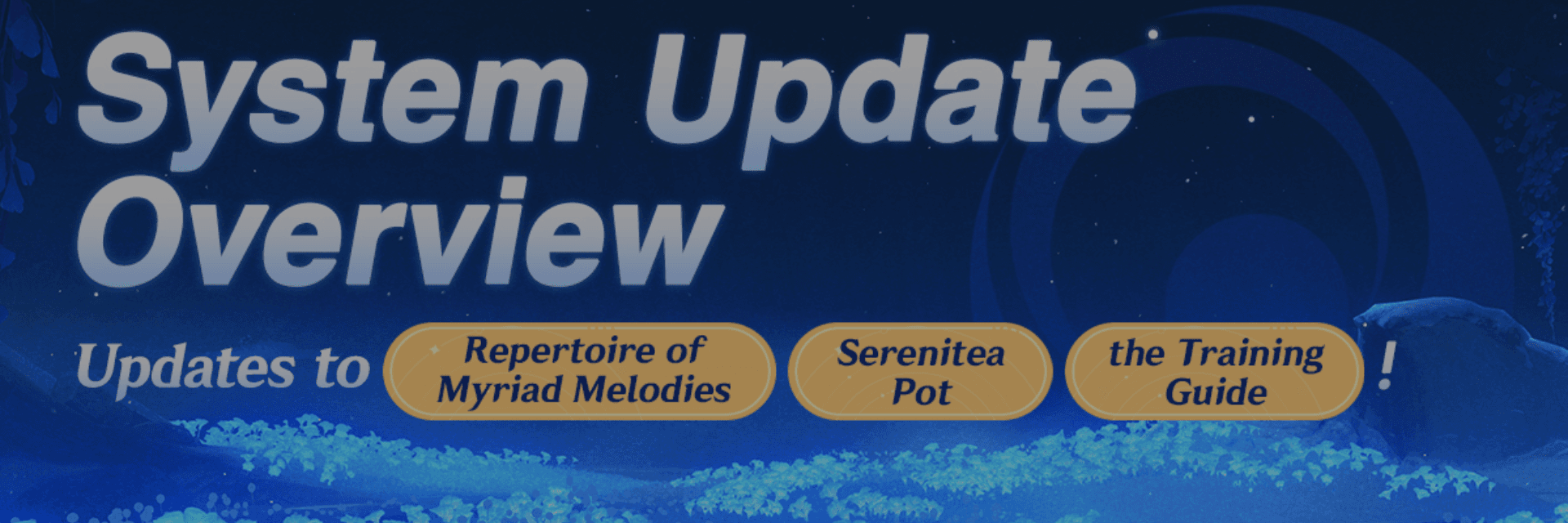 La versión Luna V de Genshin Impact introduce importantes actualizaciones de sistema en el Repertorio de Melodías Innumerables, la Relajatetera y la Guía de Entrenamiento