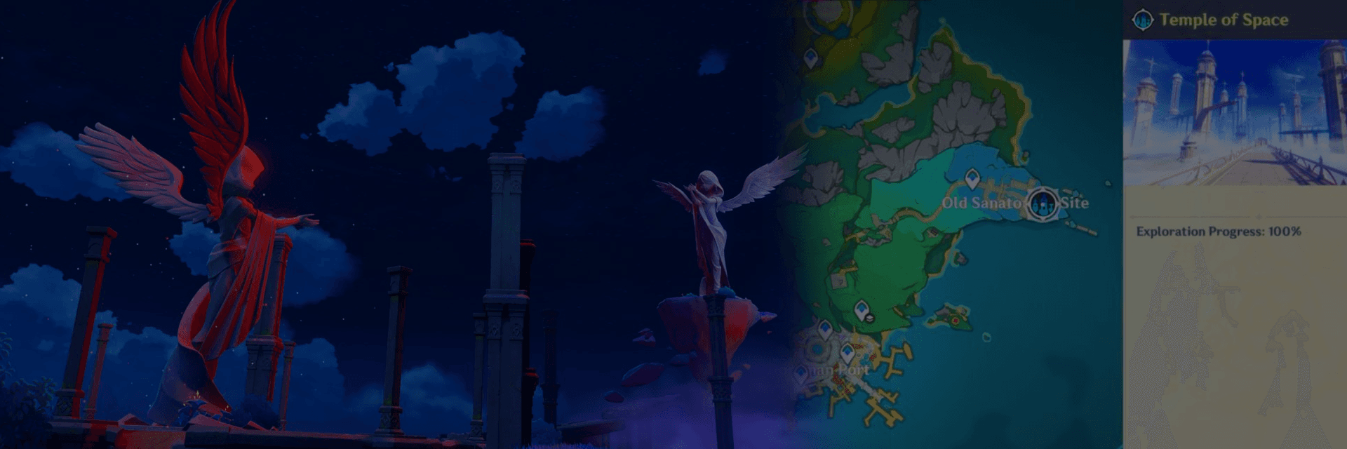 Filtración de Genshin Impact 6.5 Revela la Entrada al Templo de Asmoday, Nuevas Estatuas de Venti en el Puerto de Dornman y Mecánicas del Espacio de Asmoday